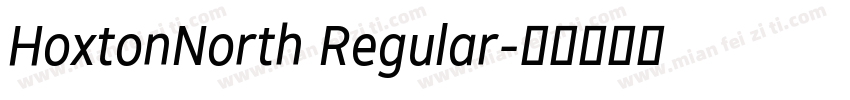 HoxtonNorth Regular字体转换